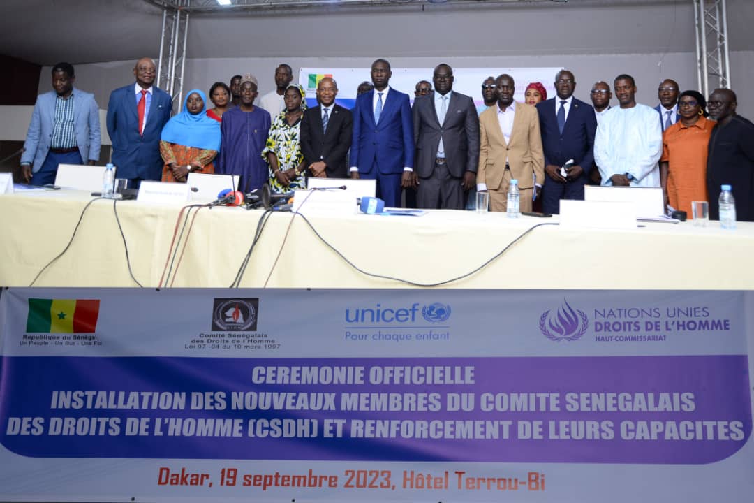 Droits de l'Homme au Sénégal : le ministre de la Justice, Ismaila Madior Fall, procède à l'installation des nouveaux membres du comité Sénégalais des Droits de l'Homme