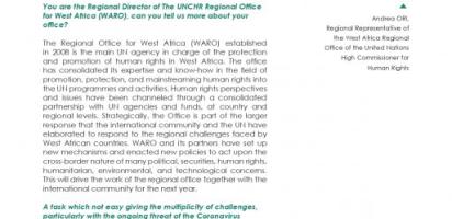  Interview with Andrea Ori from UNOWAS Magazine #13 