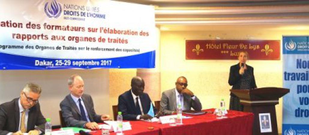 FORMATION DES FORMATEURS SUR L’ÉLABORATION DES RAPPORTS AUX ORGANES DE TRAITES